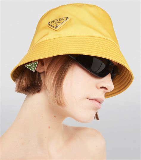 prada nylon hats|fluffy bucket hat Prada.